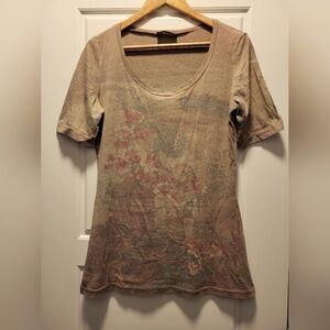 XL Self Esteem Asian Watercolor Half Sleeve Shirt